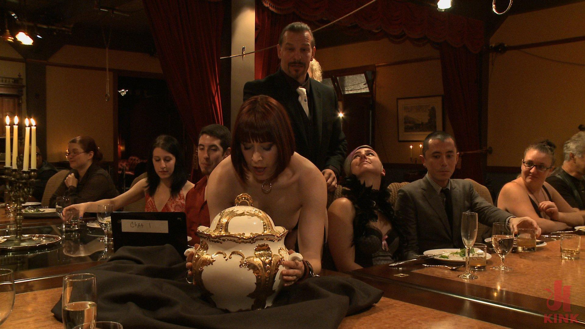 Photo number 0 from Community Dinner: Correcting O and Debauching Siouxie shot for The Upper Floor on Kink.com. Featuring Dylan Ryan and Odile in hardcore BDSM & Fetish porn.