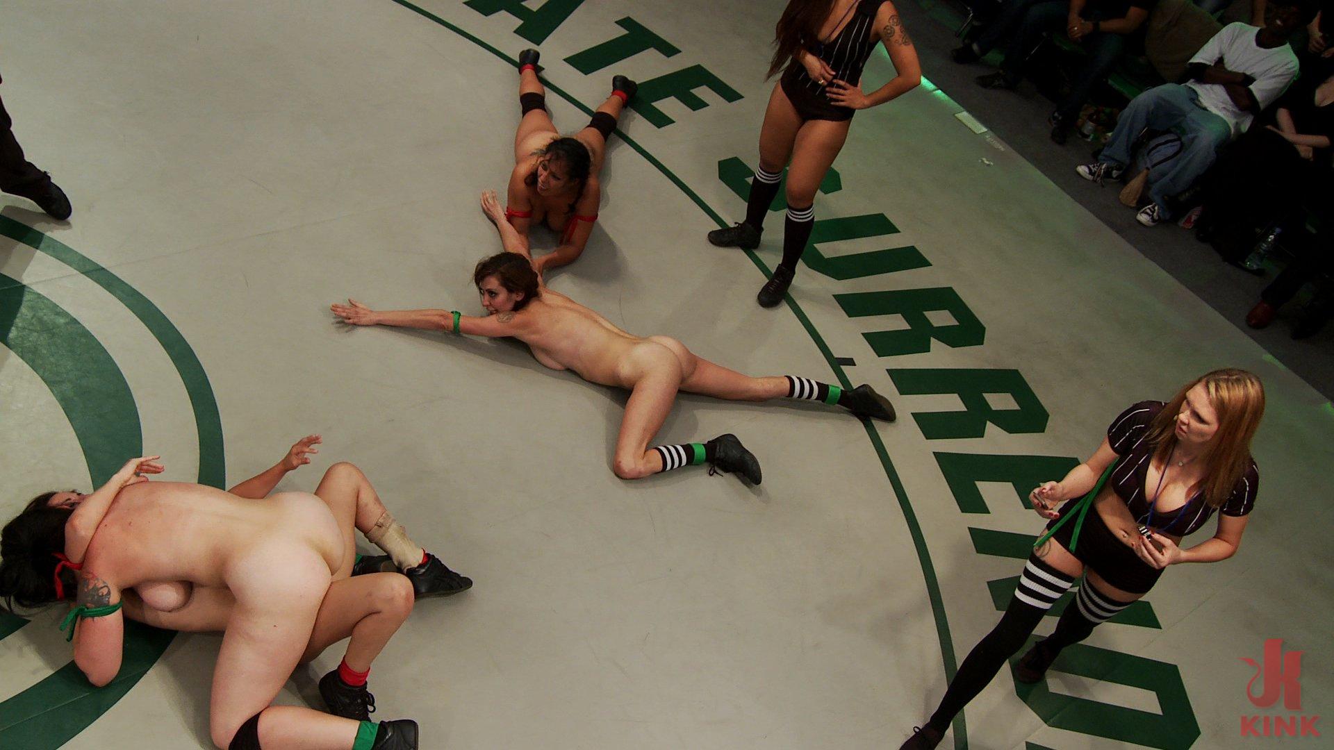 Photo number 4 from Sept. Tag Team Match-Up: The Final Countdown shot for Ultimate Surrender on Kink.com. Featuring DragonLily, Mistress Kara, Rain DeGrey, Katie Summers, Izamar Gutierrez, Bryn Blayne and Princess Donna Dolore in hardcore BDSM & Fetish porn.