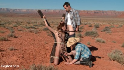 Photo number 13 from FEATURE SHOOT : Hitchhiker In Trouble shot for Hogtied on Kink.com. Featuring Amber Rayne and Maestro in hardcore BDSM & Fetish porn.