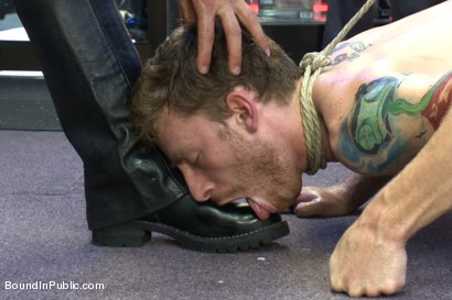 Photo number 12 from Naked and humiliated in front of thousands of people shot for KinkMen Classics on Kink.com. Featuring Master Avery, Jason Miller and Sebastian Keys in hardcore BDSM & Fetish porn.