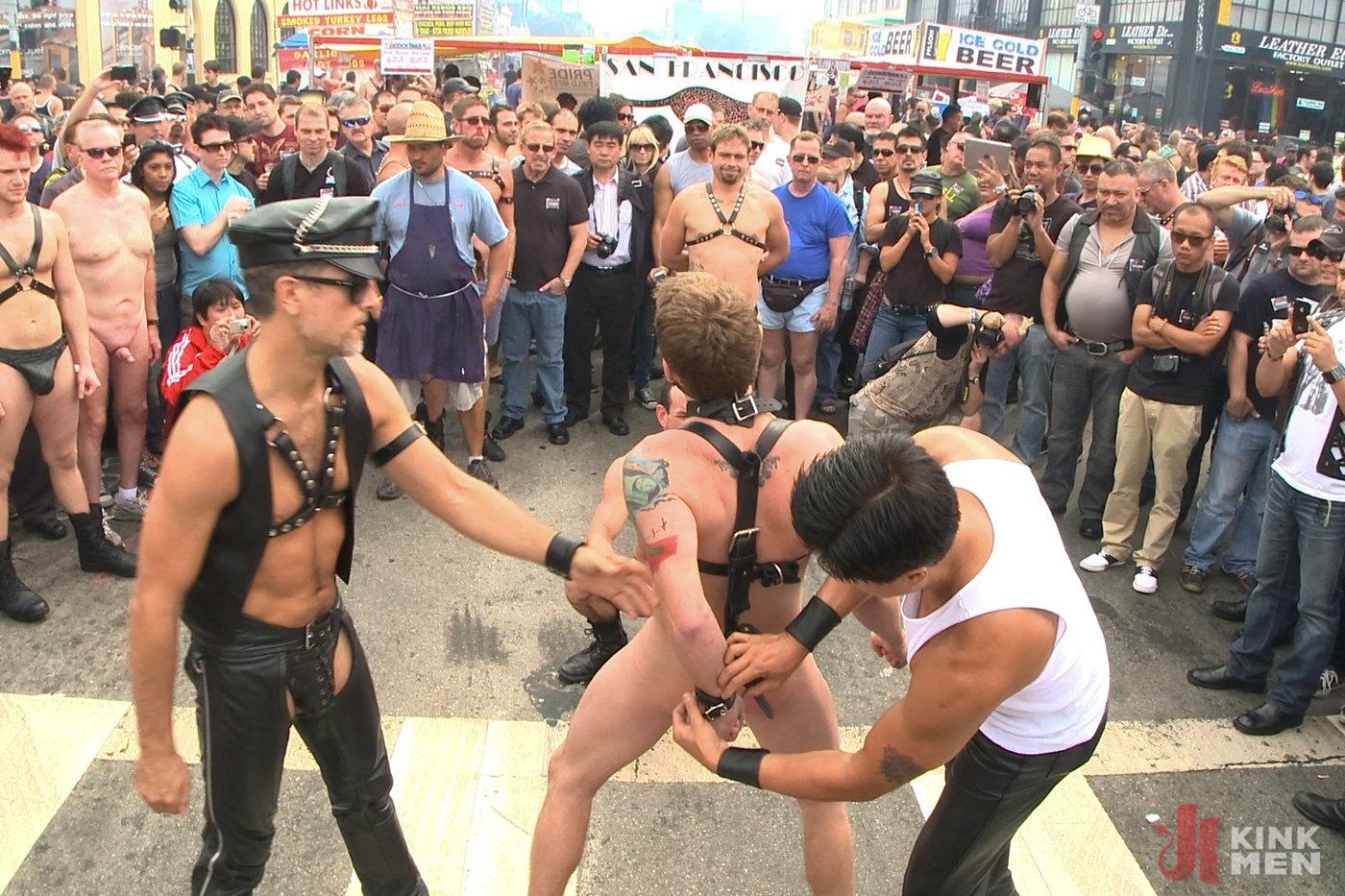 Photo number 3 from Naked and humiliated in front of thousands of people shot for KinkMen Classics on Kink.com. Featuring Master Avery, Jason Miller and Sebastian Keys in hardcore BDSM & Fetish porn.