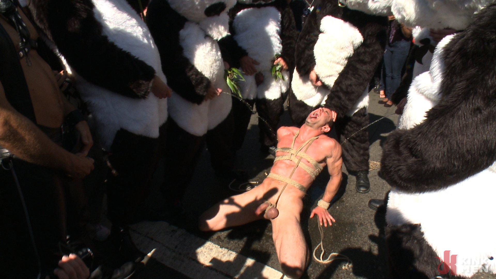 Photo number 5 from Naked Pandas Trick or Treat - Just in time for Halloween shot for Bound in Public on Kink.com. Featuring Master Avery, Jason Miller and Sebastian Keys in hardcore BDSM & Fetish porn.