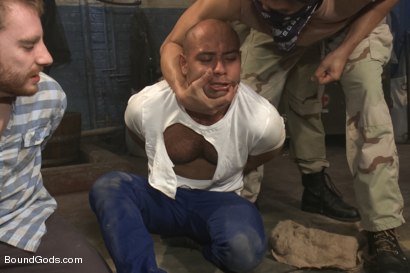 Photo number 0 from Hikers or Spies - The audience hands out the verdict shot for Bound Gods on Kink.com. Featuring Morgan Black, Leo Forte, Van Darkholme, Sebastian Keys, John Jammen and Scratch in hardcore BDSM & Fetish porn.