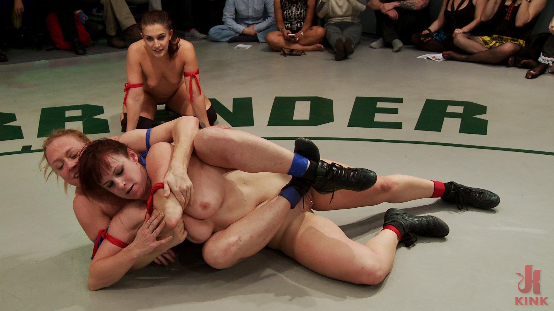 Photo number 7 from Round 2 Tag Team Bella Rossi, Mischa Brookes vs. Darling, Rilynn Rae shot for Ultimate Surrender on Kink.com. Featuring Bella Rossi, Mischa Brooks, Rilynn Rae and Dee Williams in hardcore BDSM & Fetish porn.