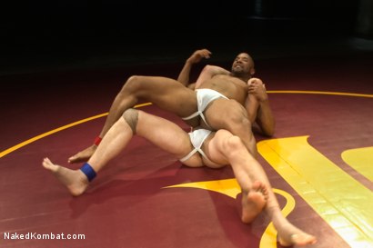 Photo number 3 from Hayden "The Swank" Richards vs Troy "The Tank" Sparks shot for Naked Kombat on Kink.com. Featuring Hayden Richards and Troy Sparks in hardcore BDSM & Fetish porn.