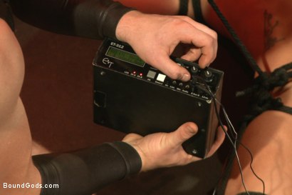 Photo number 10 from Infiltrating A Redz Lair shot for Bound Gods on Kink.com. Featuring Jeremy Stevens and Connor Maguire in hardcore BDSM & Fetish porn.