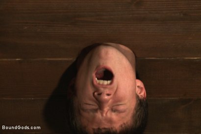 Photo number 10 from Caged sex slave endures a beating, hot wax and hard stockade fuck shot for Bound Gods on Kink.com. Featuring Christian Wilde and Tyler Sweet in hardcore BDSM & Fetish porn.