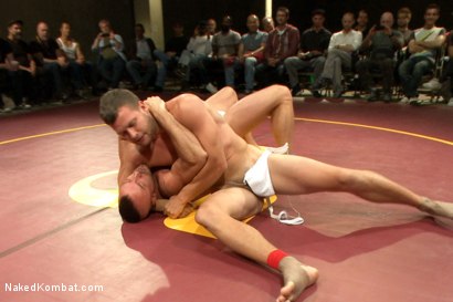 Photo number 4 from Hayden Richards Rowen Jackson vs Jessie Colter Doug Acre - Live Match shot for Naked Kombat on Kink.com. Featuring Hayden Richards, Doug Acre, Jessie Colter and Rowen Jackson in hardcore BDSM & Fetish porn.