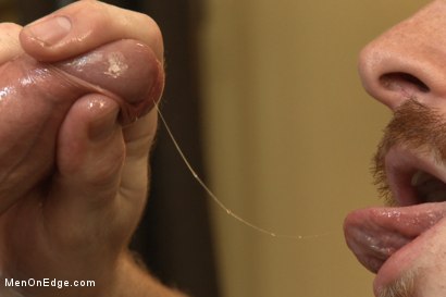 Photo number 3 from Hot 23 year old's super hung cock drips pre-cums like a fountain shot for Men On Edge on Kink.com. Featuring Rex Wolfe in hardcore BDSM & Fetish porn.