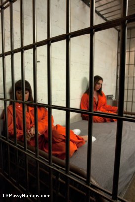 Photo number 0 from Weekend Jail Time in an All Girl Cell and Her Bunk Mate has a Cock shot for Kink Trans on Kink.com. Featuring Eva Cassini and Nina Lopez in hardcore BDSM & Fetish porn.