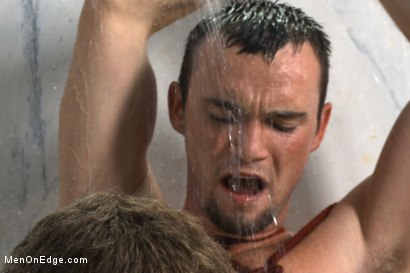 Photo number 11 from Hot janitor endures relentless edging at an airport restroom shot for Men On Edge on Kink.com. Featuring Axel Flint in hardcore BDSM & Fetish porn.