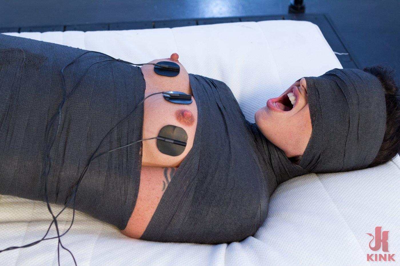 Photo number 0 from Mummified and Electrified Pussy Worship! shot for Electrosluts on Kink.com. Featuring Isis Love and Wenona in hardcore BDSM & Fetish porn.