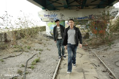 Photo number 9 from Adam and Jace Bait Jacob Daniels shot for undefined on Kink.com. Featuring Adam Watson, Jace Tyler and Jacob Daniels in hardcore BDSM & Fetish porn.