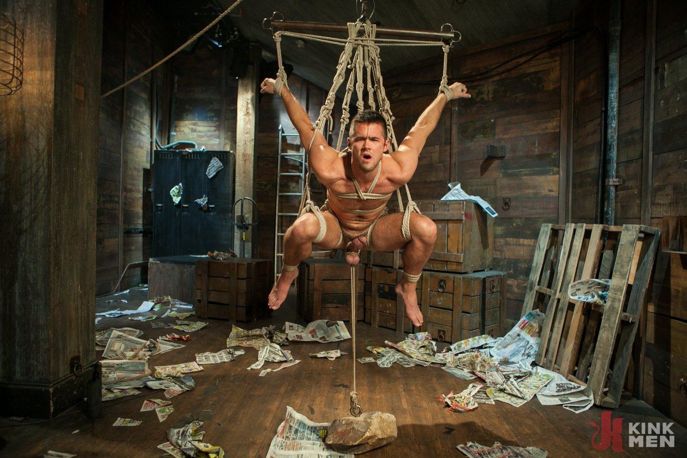 Photo number 8 from Hung stud with a giant cock relentlessly edged against his will shot for Men On Edge on Kink.com. Featuring Mike de Marko in hardcore BDSM & Fetish porn.