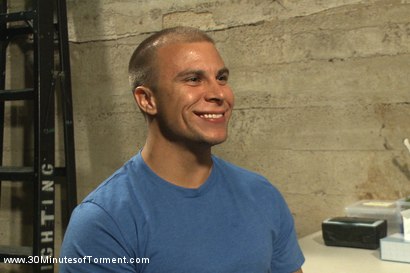 Photo number 14 from Straight stud takes clover clamps to the balls shot for 30 Minutes of Torment on Kink.com. Featuring Shawn Fox in hardcore BDSM & Fetish porn.