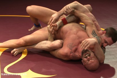 Photo number 3 from Jay "Slick-Dick" Rising vs Mitch "The Machine" Vaughn shot for Naked Kombat on Kink.com. Featuring Jay Rising and Mitch Vaughn in hardcore BDSM & Fetish porn.