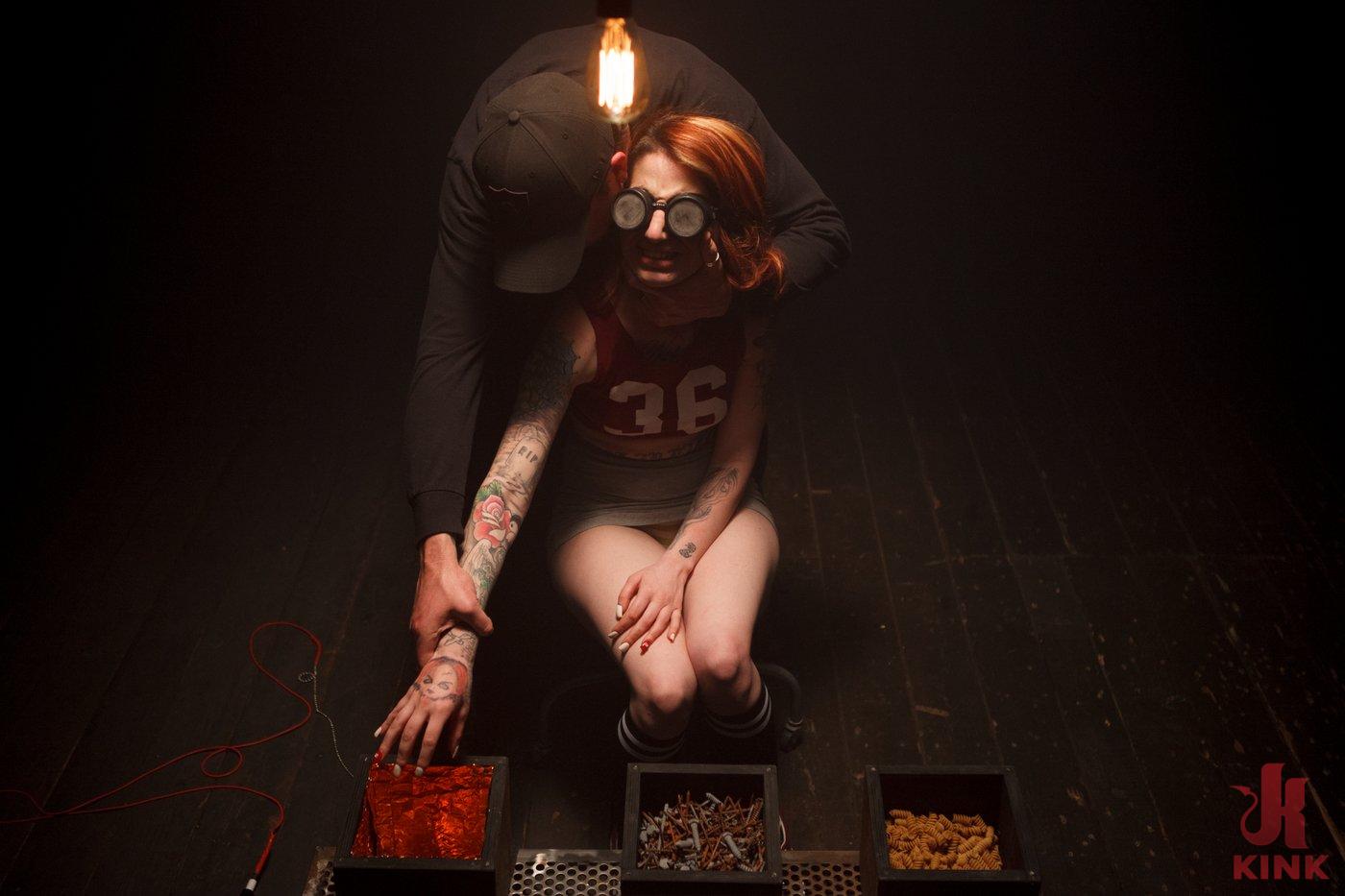 Photo number 1 from **Blind Fear**  A Device Bondage Feature shot for Device Bondage on Kink.com. Featuring Sheena Rose in hardcore BDSM & Fetish porn.