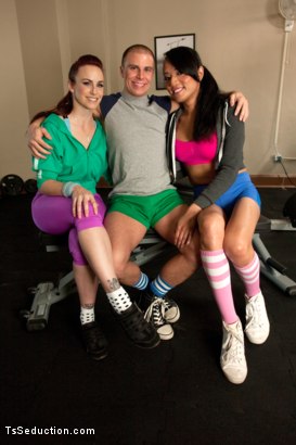 Photo number 14 from TS Jessica Fox & Bella Rossi Fuck the daylights out of a Cocky Gym Rat shot for Kink Trans on Kink.com. Featuring Jessica Fox, Bella Rossi and Eli Hunter in hardcore BDSM & Fetish porn.