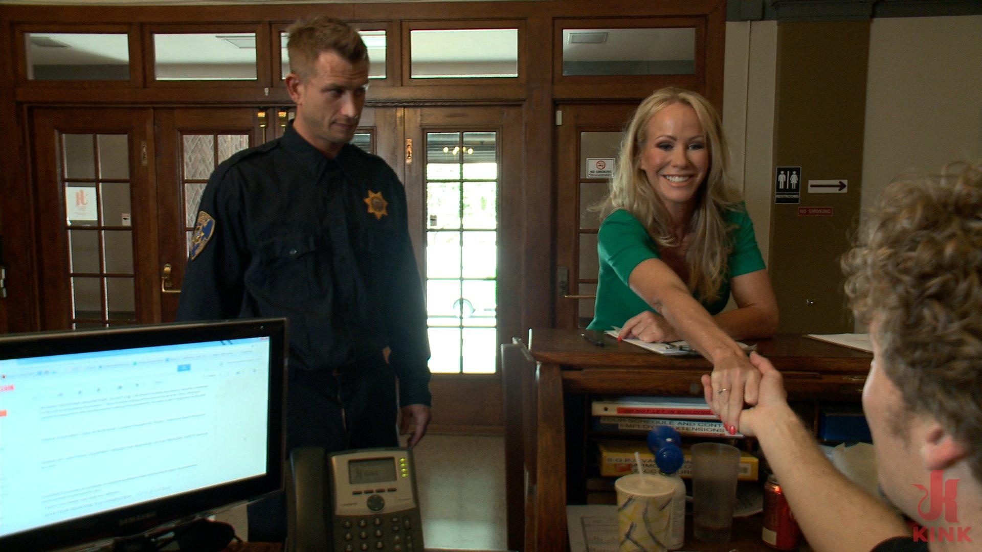 Photo number 1 from Sadistic Security Guards Fuck Sexy MILF in the Armory shot for Sex And Submission on Kink.com. Featuring Bill Bailey, Michael Vegas and Simone Sonay in hardcore BDSM & Fetish porn.