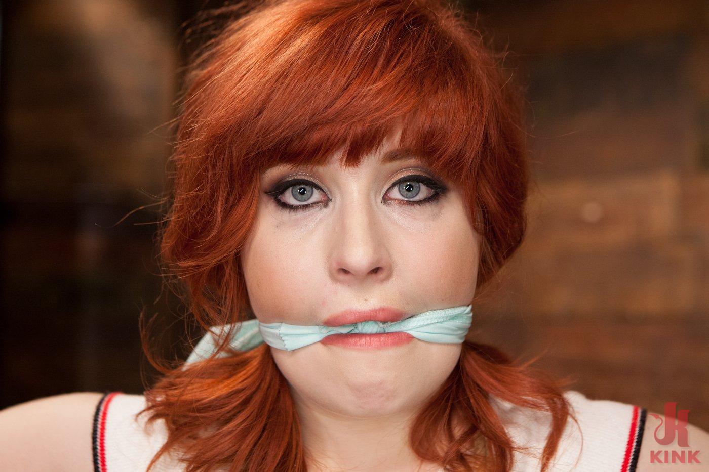 Photo number 2 from 18 Year Old Redhead Slut Fucked Silly in Tight Bondage shot for Hogtied on Kink.com. Featuring Sadie Kennedy in hardcore BDSM & Fetish porn.