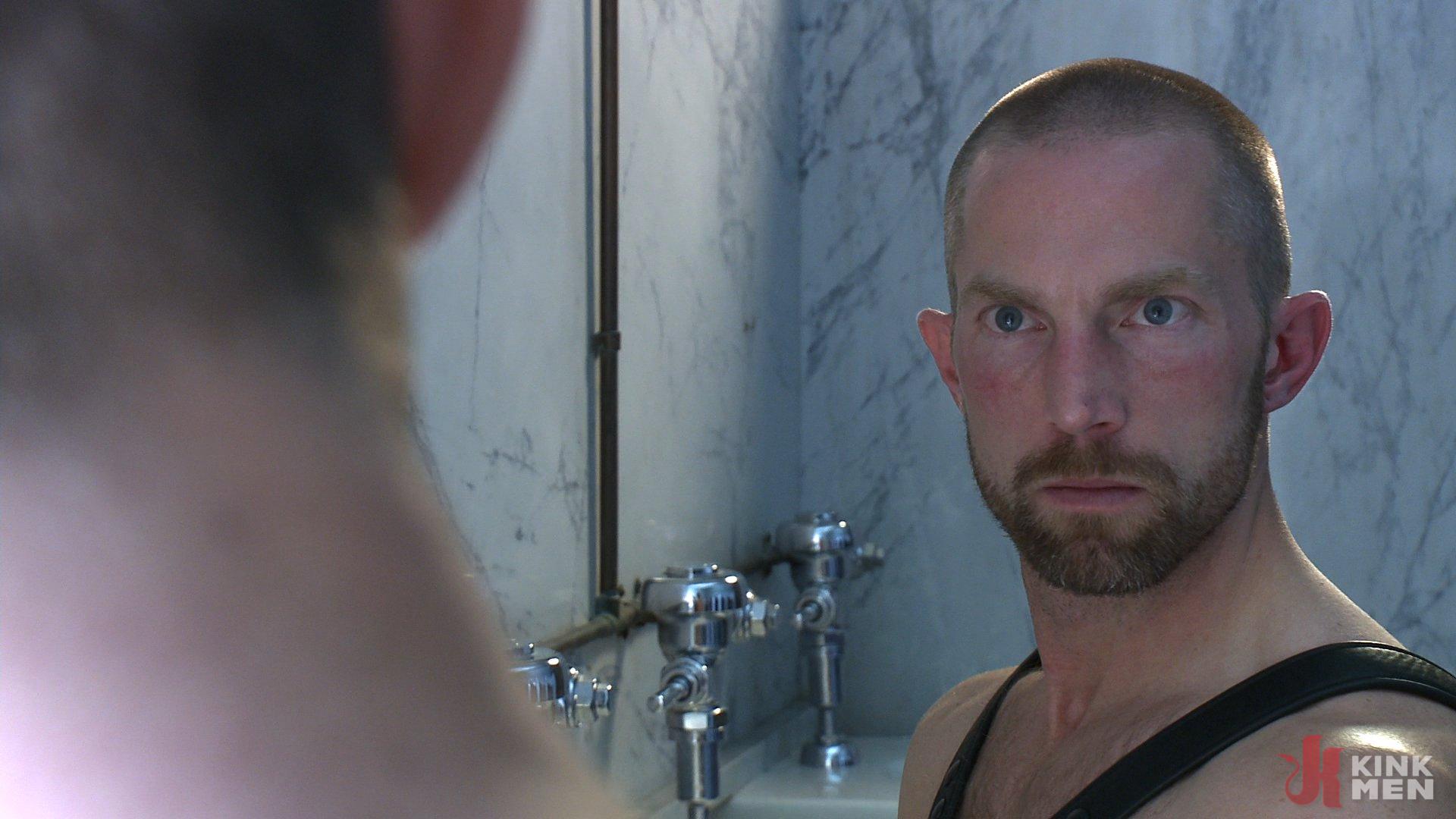 Photo number 1 from "Boy, it's not a costume... it's leather!" shot for Bound Gods on Kink.com. Featuring Adam Herst and Sam Truitt in hardcore BDSM & Fetish porn.