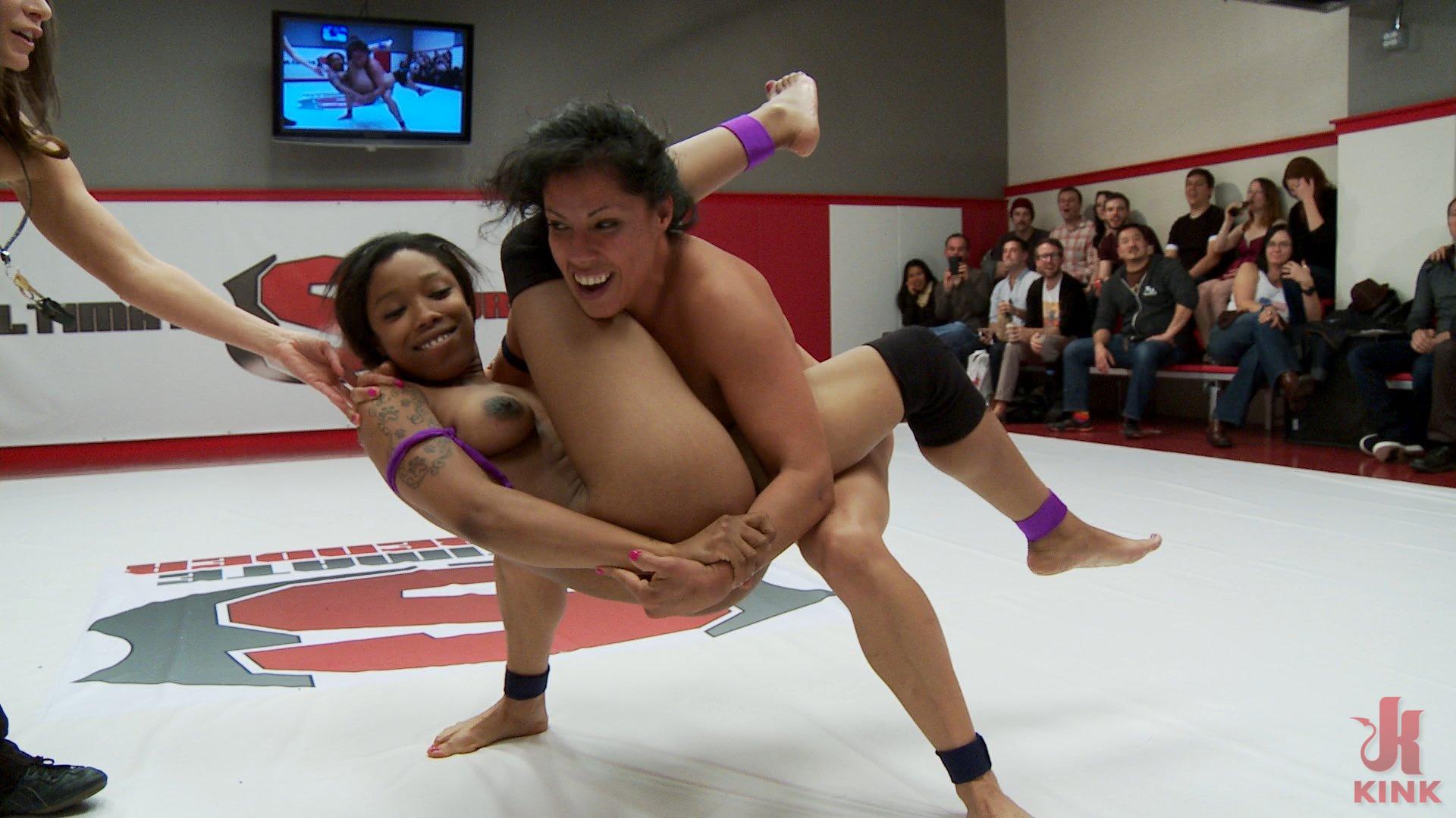 Photo number 7 from Bad Ass Wrestlers trap Noobes on the mat and finger fuck the fuck out of them shot for Ultimate Surrender on Kink.com. Featuring Ella Nova, Jayogen, Izamar Gutierrez and Sasha Banks in hardcore BDSM & Fetish porn.