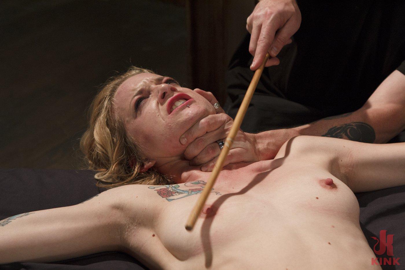 Photo number 6 from Petite Blonde Gets Destroyed in Extreme Bondage shot for Sadistic Rope on Kink.com. Featuring Jeze Belle and The Pope in hardcore BDSM & Fetish porn.