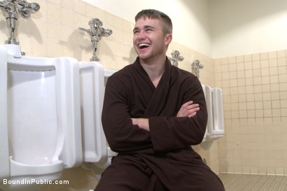 Photo number 14 from Bathroom whore stuffed full of cock and covered in cum shot for Bound in Public on Kink.com. Featuring Jimmy Bullet, Leo Sweetwood and Trenton Ducati in hardcore BDSM & Fetish porn.