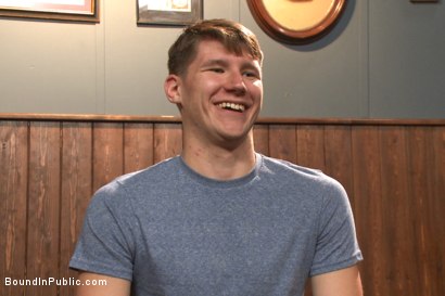 Photo number 14 from Bound whore gang fucked like an animal in a packed bar shot for Bound in Public on Kink.com. Featuring Dakota Wolfe and Brock Avery in hardcore BDSM & Fetish porn.