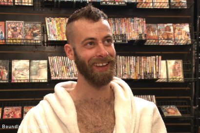 Photo number 14 from Beard full of cum - Bound stud fucked with machines and cock alike! shot for Bound in Public on Kink.com. Featuring Connor Maguire, Jessie Colter and Seth Fisher in hardcore BDSM & Fetish porn.