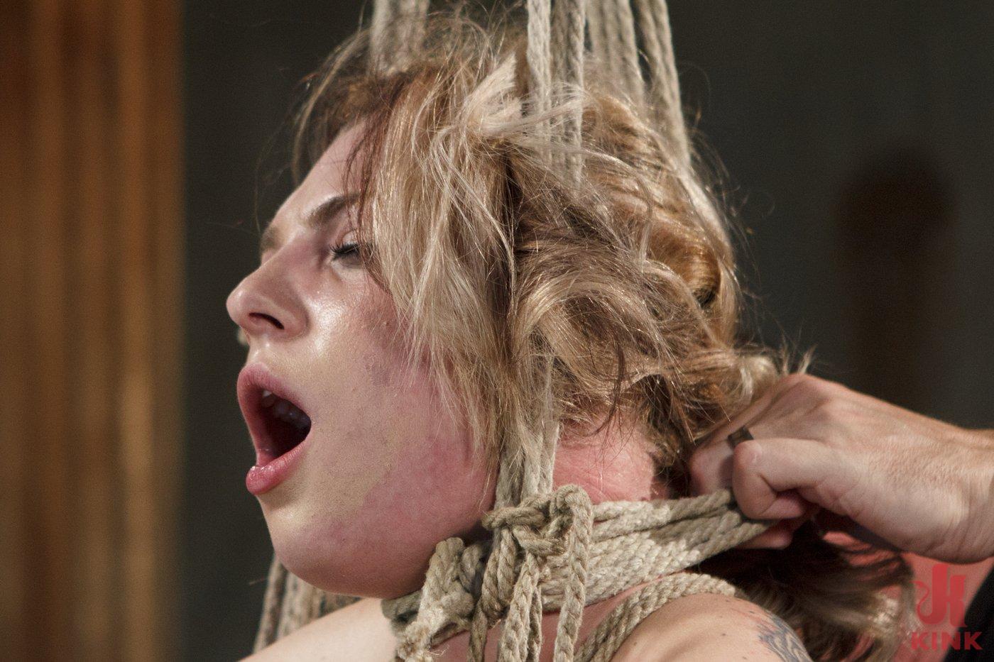 Photo number 10 from Blonde Hottie Takes Severe Torment in Brutal Bondage shot for Sadistic Rope on Kink.com. Featuring Dahlia Sky and The Pope in hardcore BDSM & Fetish porn.