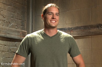 Photo number 14 from Bound hunk publicly tormented and gang fucked for his first Dore Alley shot for Bound in Public on Kink.com. Featuring Mitch Vaughn, Kip Johnson and Connor Maguire in hardcore BDSM & Fetish porn.