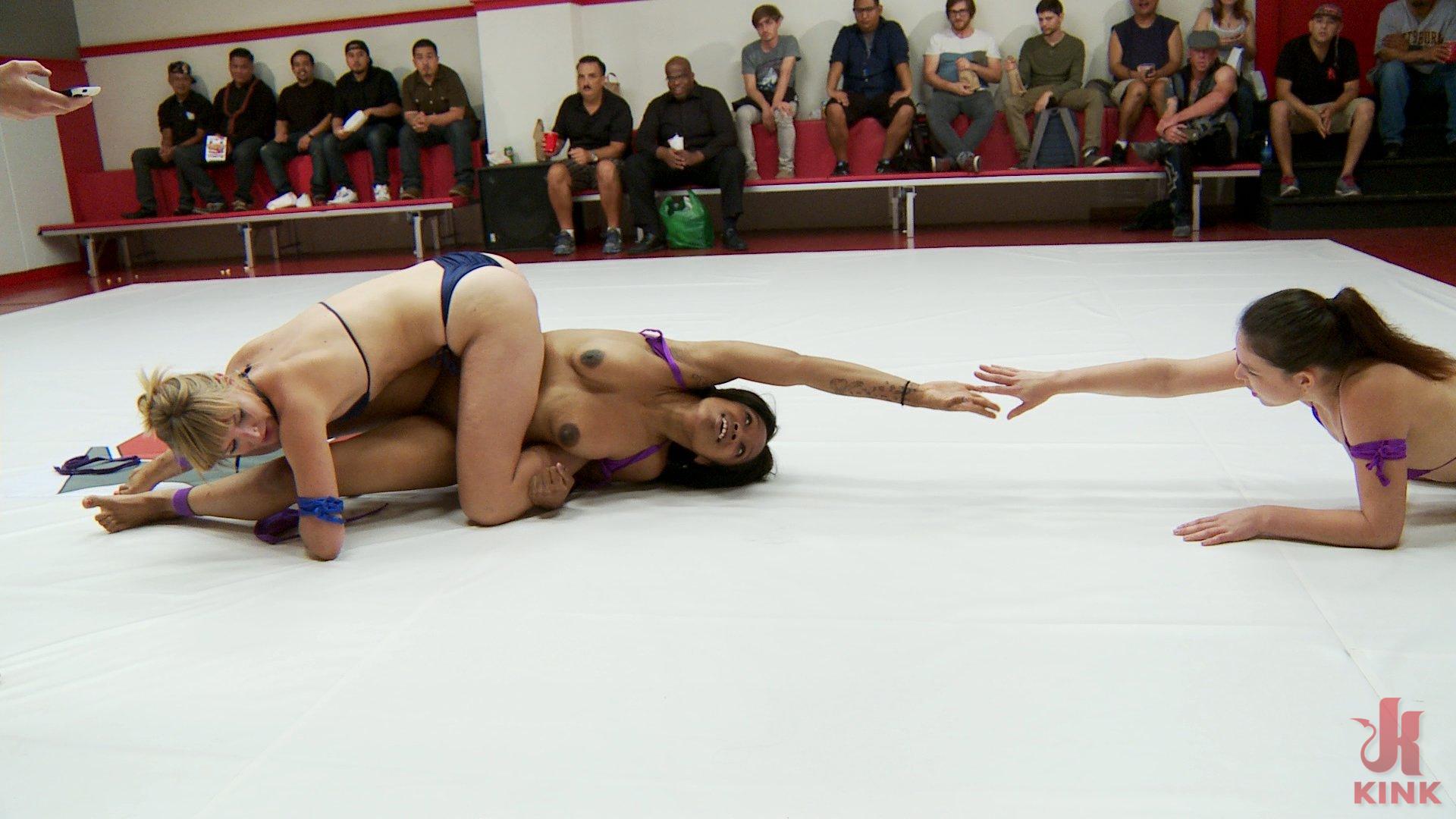 Photo number 13 from Tag Team Fianle Team Queen has a devastating disadvantage going into the match shot for Ultimate Surrender on Kink.com. Featuring Bella Rossi, Mona Wales, Rilynn Rae, Daisy Ducati, Izamar Gutierrez, Penny Barber, Juliette March, Cheyenne Jewel, Jayogen, Sasha Banks, Ella Nova and Mistress Kara in hardcore BDSM & Fetish porn.