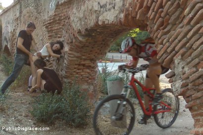 Photo number 23 from Sexy Spanish Slut Chiara fully exposed on the streets of Madrid shot for Public Disgrace on Kink.com. Featuring Chiara Diletto, Princess Donna Dolore and Steve Holmes in hardcore BDSM & Fetish porn.