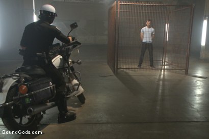 Photo number 0 from Tormented with mousetraps and ass fucked on a motorcycle shot for Bound Gods on Kink.com. Featuring Patrick Isley and Connor Maguire in hardcore BDSM & Fetish porn.