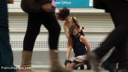 Photo number 16 from Anal Slut Humiliated and Fucked Outdoors shot for Public Disgrace on Kink.com. Featuring Camil Core, Alejandro Mango and Satrina in hardcore BDSM & Fetish porn.