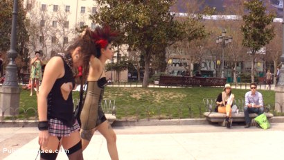 Photo number 1 from Anal Slut Humiliated and Fucked Outdoors shot for Public Disgrace on Kink.com. Featuring Camil Core, Alejandro Mango and Satrina in hardcore BDSM & Fetish porn.