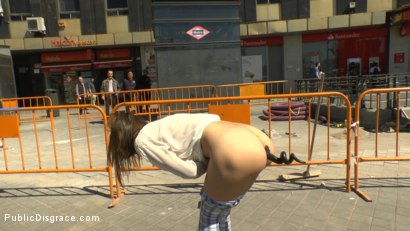 Photo number 8 from This Little Anal Slut Piggy Went to Spain and Got All Her Holes Filled shot for Public Disgrace on Kink.com. Featuring Satrina, Valentina Bianco and Xavi Tralla in hardcore BDSM & Fetish porn.