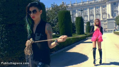 Photo number 3 from Full Service Slut Erika Sevilla is Shamed and Humiliated shot for Public Disgrace on Kink.com. Featuring Satrina, Xavi Tralla and Erika Sevilla in hardcore BDSM & Fetish porn.