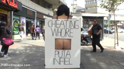 Photo number 10 from Cheating Wife's Big Hot Ass Shamed Fully Naked In Public Display shot for Public Disgrace on Kink.com. Featuring Mona Wales, Montse Swinger and Xavi Tralla in hardcore BDSM & Fetish porn.