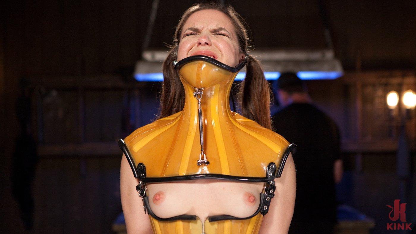 Photo number 4 from Whore Bound in a Euphoria of Depravity shot for Device Bondage on Kink.com. Featuring Juliette March and The Pope in hardcore BDSM & Fetish porn.