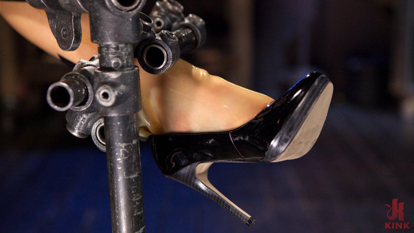 Photo number 9 from Whore Bound in a Euphoria of Depravity shot for Device Bondage on Kink.com. Featuring Juliette March and The Pope in hardcore BDSM & Fetish porn.