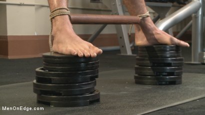 Photo number 6 from Begging to cum while tied up at the gym shot for Men On Edge on Kink.com. Featuring Kyle Kash in hardcore BDSM & Fetish porn.