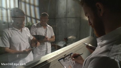 Photo number 1 from Horny mental patient hallucinates a dual edging shot for Men On Edge on Kink.com. Featuring Brendan Patrick in hardcore BDSM & Fetish porn.