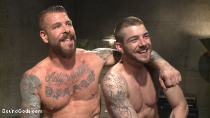 Photo number 14 from The Dog Catcher shot for Bound Gods on Kink.com. Featuring Rocco Steele and Tryp Bates in hardcore BDSM & Fetish porn.