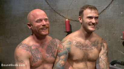 Photo number 14 from Christian Wilde beats the obedience back into a mouthy slave shot for Bound Gods on Kink.com. Featuring Christian Wilde and Brock Rustin in hardcore BDSM & Fetish porn.