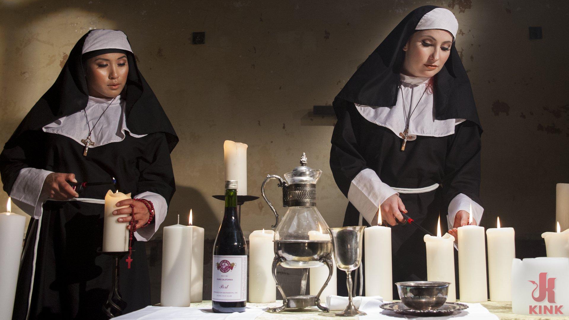 Photo number 13 from Naughty Nuns: Bad Habits Die Hard! shot for Electrosluts on Kink.com. Featuring Mia Little and Sophia Locke in hardcore BDSM & Fetish porn.