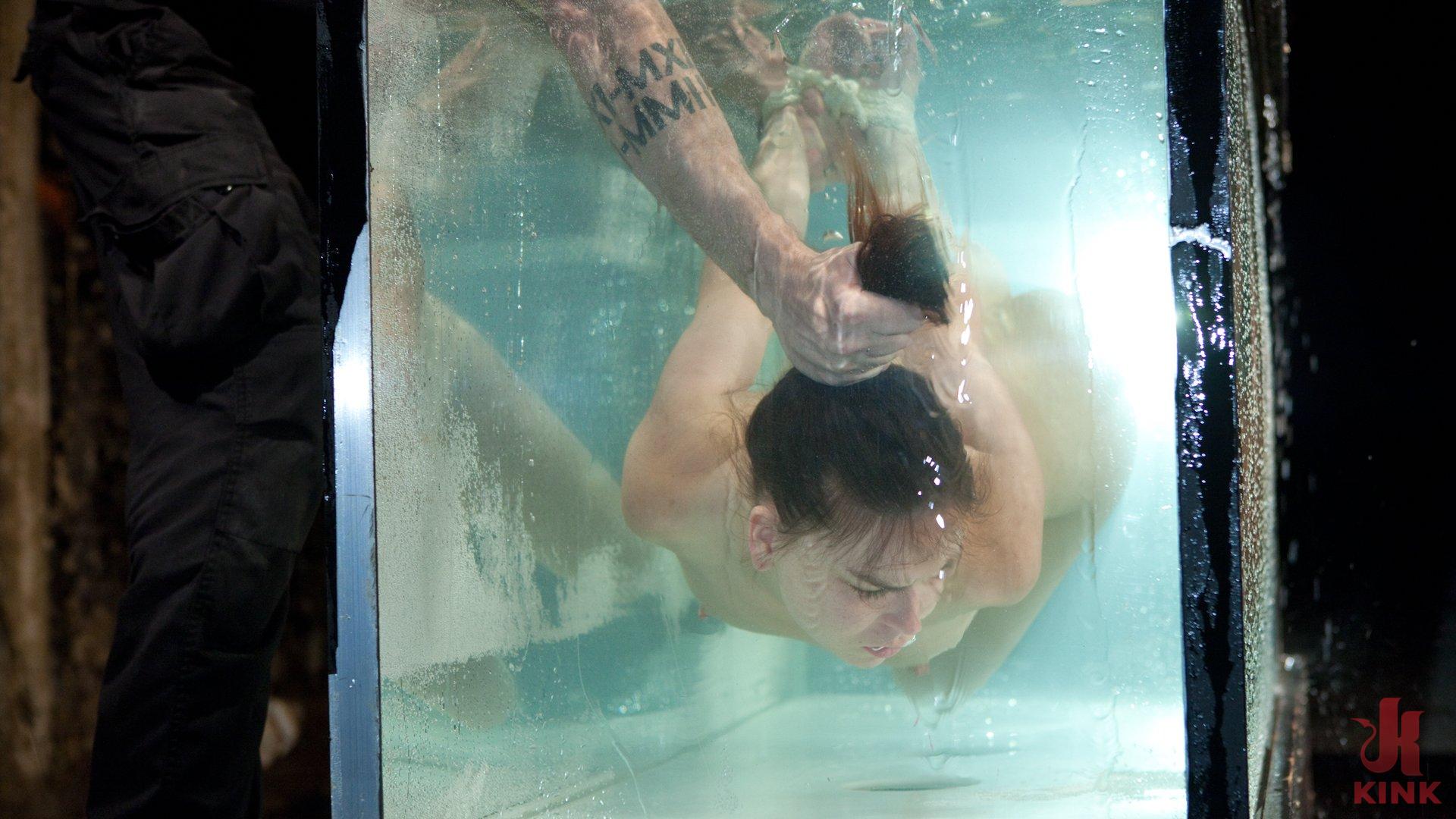 Photo number 6 from Tight Rope, Grueling Punishment, Extreme Water Torment, and Screaming Orgasms!!! shot for Hogtied on Kink.com. Featuring Juliette March and The Pope in hardcore BDSM & Fetish porn.