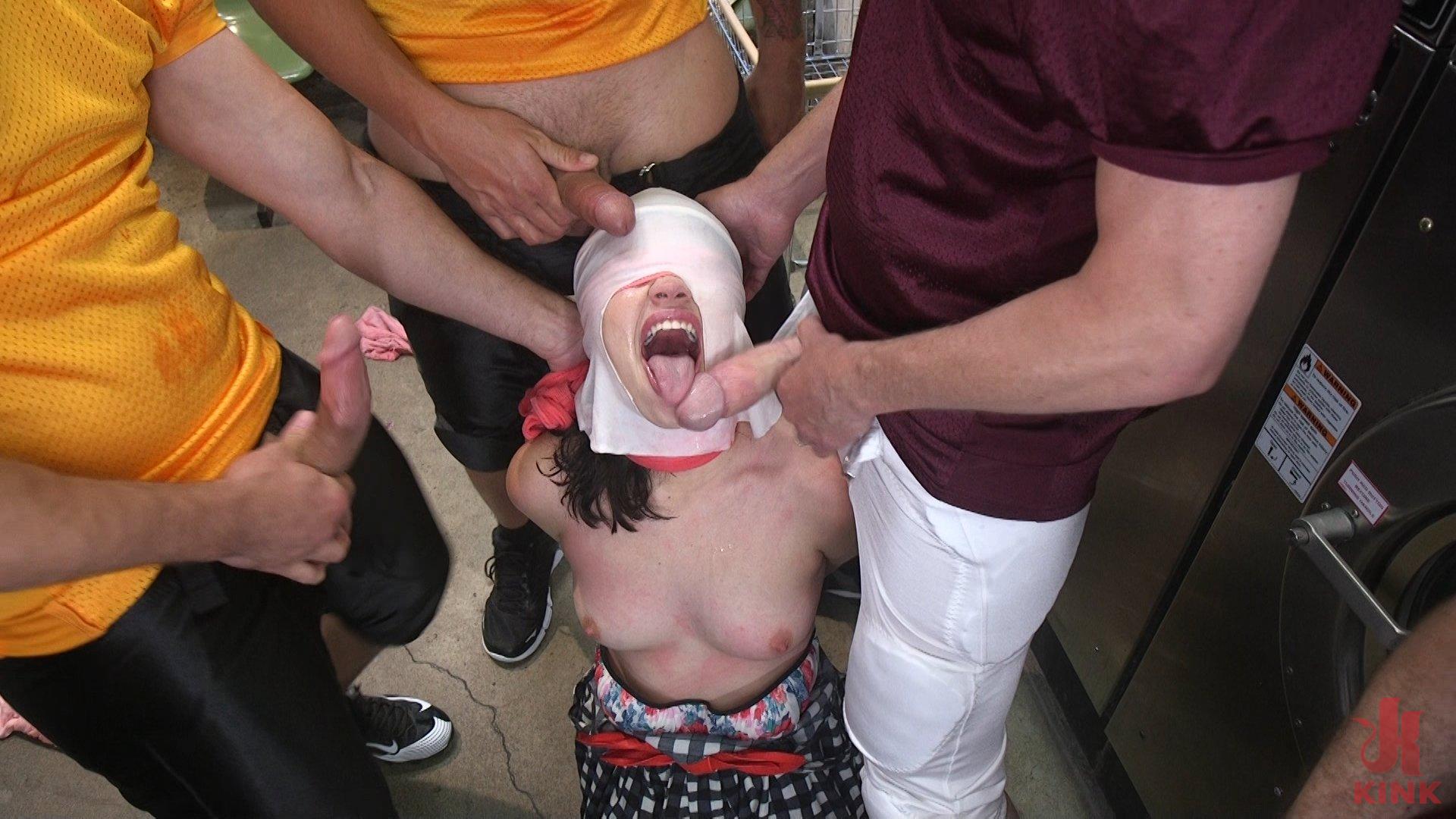 Photo number 4 from SPEED QUEEN gets FUCKED FILTHY at the Laundromat! shot for Hardcore Gangbang on Kink.com. Featuring Yhivi, Bill Bailey, Mark Wood, John Strong and Bradley Remington in hardcore BDSM & Fetish porn.