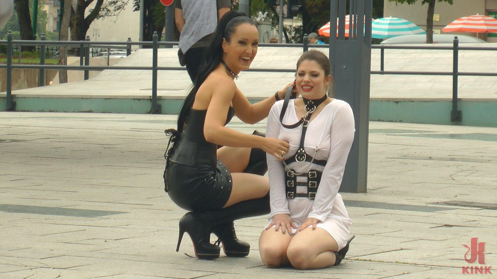 Photo number 0 from Disgusting Piss Guzzling Slut Paraded Through Budapest shot for Public Disgrace on Kink.com. Featuring Fetish Liza, Steve Holmes, Conny Dachs and Lucia Love in hardcore BDSM & Fetish porn.